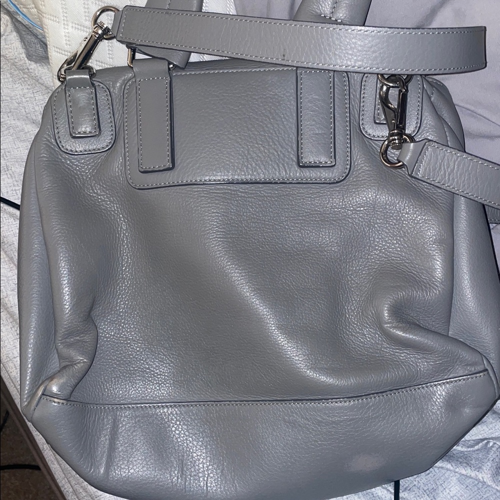 Givenchy Grey/ Silver Leather Crossbody Bag - image 7